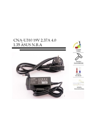 Asus X543ma-gq1012 Uyumlu Notebook Adaptörü, Laptop Şarj Aleti Cihazı 45w