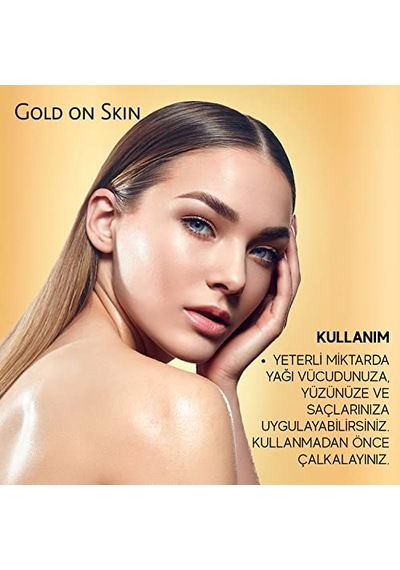 Bioxcin Gold On Skin Kuru Yağ Yasemin, Manolya, Hanımeli, Kalendula Ve Hindistan Cevizi Yağları İçeren Işıltı Veren Nemlendirici 100 Ml Tüm Cilt Tipleri İçin