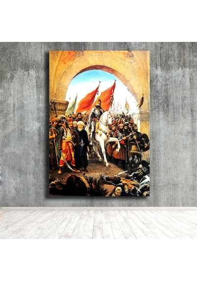 Fatihin İstanbula Girişi Kanvas Tablo