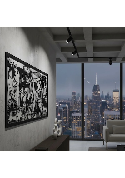 Picasso Kübist Guernica Metal Tablosu Sanat Koleksiyonu