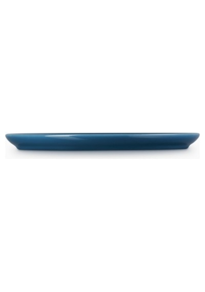 Le Creuset Coupe Kahvaltı Tabağı Modern Seramik Tasarım 22 Cm Koyu Turkuaz