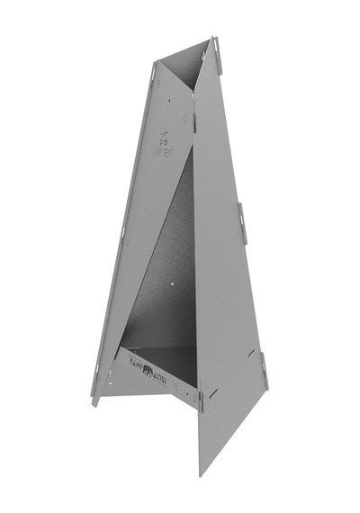 Kamp Ayısı Blazepeak Katlanabilir Outdoor Piramit Soba Ve Taşınabilir Bahçe Şöminesi 3mm Galvaniz Çelik