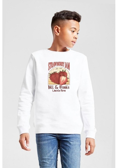 Tshirthane The Last Of Us Bill And Frank Strawberry Jam Beyaz Çocuk 2ip Sweatshirt 001 Beyaz