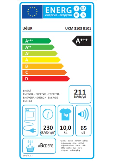 Uğur Ukm 3103 B101 10 Kg Çamaşır Kurutma Makinesi