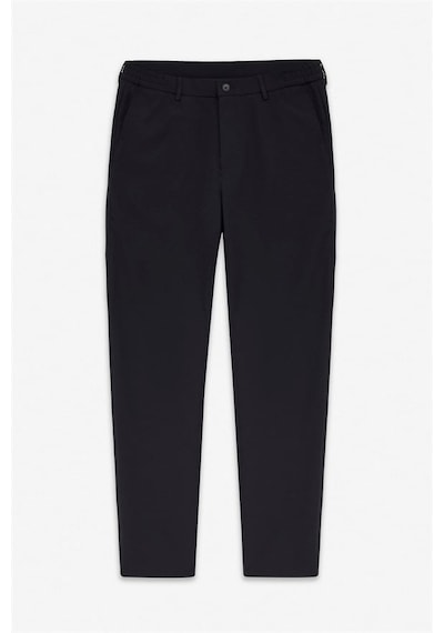 Süvari Siyah Slim Düz Pike Kemerli Yıkamalı Jogger Pantolon Spn2020500008-s09