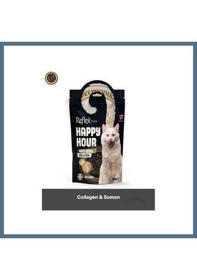 Buradabulabilirsin Reflex Happy Hour Cat Anti-aging Collagen Kedi Ödül Maması 60 Gr Bbz