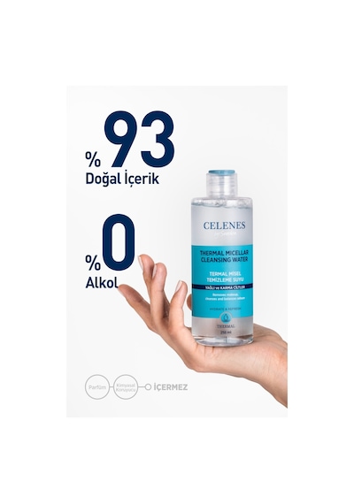 Celenes By Sweden Yağlı Karma Cilt Thermal Misel Temizleme Suyu 250 ML