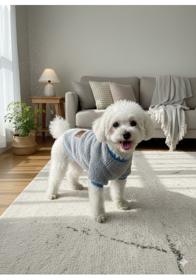 Kedi - Köpek Welsoft Yumuşak Peluş Sweat - Kıyafeti- Mont - Yelek