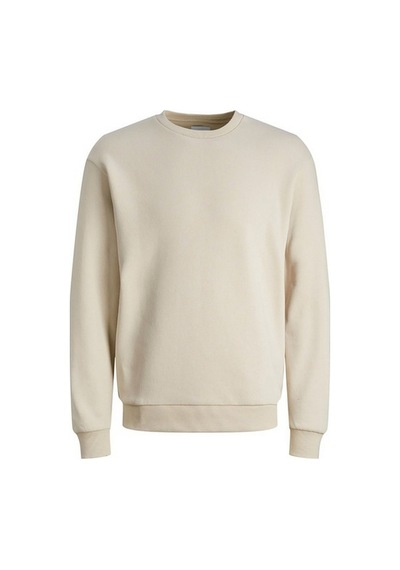 Jack & Jones 12249341 - Bisiklet Yaka Erkek Sweatshirt Bej