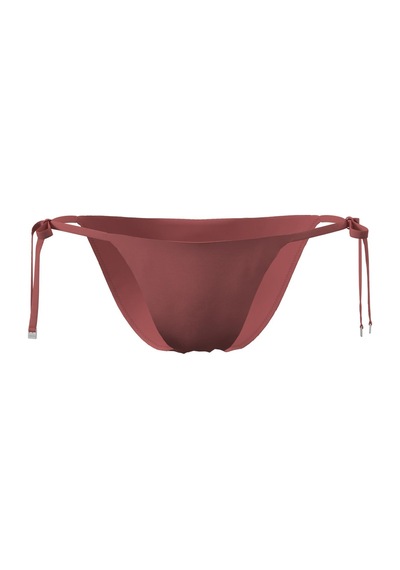 Calvin Klein Kadın Dusty Cedar İp Yan Bağlama Bikini Altı-13332 Kırmızı