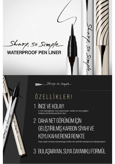 Clio Sharp So Simple Waterproof Pen Liner 01 Black