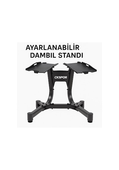 Ayarlanabilir Dambıl Ve Stand Seti 2 X 24 Kg Ayarlanabilir Mekanizmalı Dambıl + Dambıl Standı