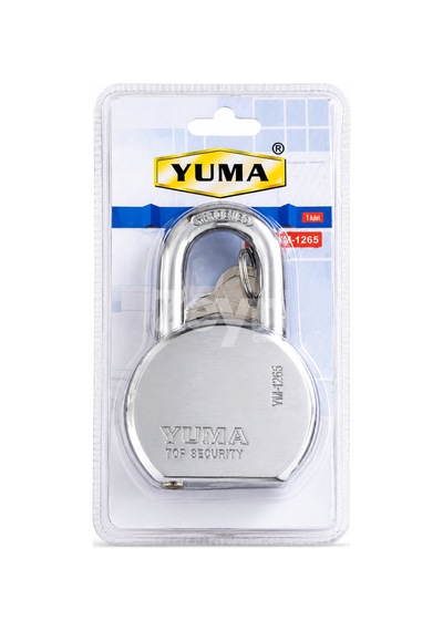 Yuma 65 Mm Kısa Kancalı Çelik Asma Kilit Ym-1265 Anahtarlı Güvenlik Kilidi