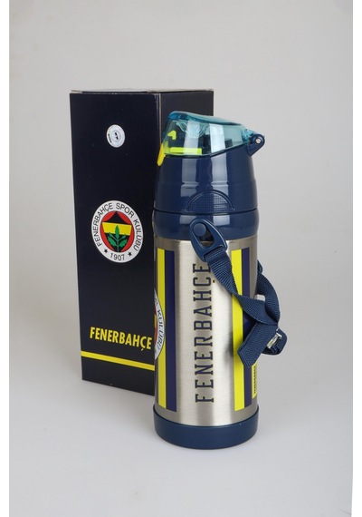 "dekomus Cep Defteri Hediyeli" Lisanslı Fenerbahçe 3'lü Beslenme Seti 500 Ml Çelik Ve Trıtan Matara İle Beslenme Kabı Seti 1907 Ahşap