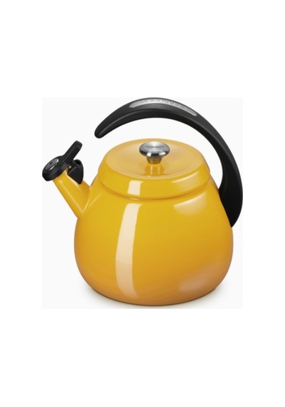 Le Creuset Su Isıtıcısı Çanı 2,1 L, Emaye Karbon Çelik, Şık Ve Dayanıklı Su Isıtıcılar Sarı 4