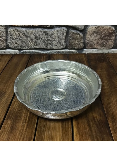 Kalaylı Bakır Hamam Tası 20 CM