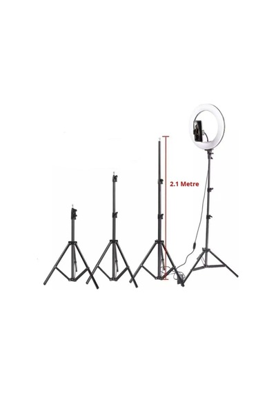 Ring Light Led Işık 10 Inch 26 Cm Youtube, Tiktok, Kuaför Işığı Parlaklık Ayarlı + 210 Cm Tripot