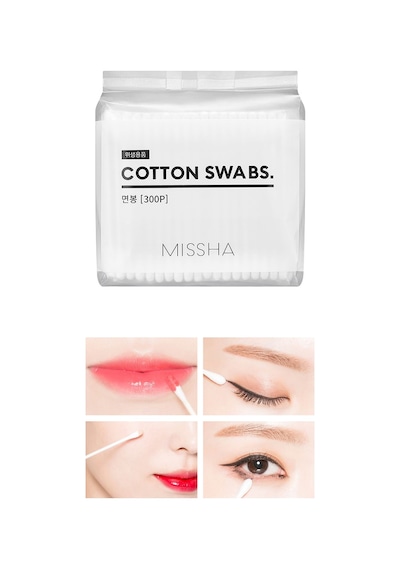 Missha Cotton Swabs Çift Taraflı Makyaj Pamuğu 300 Adet