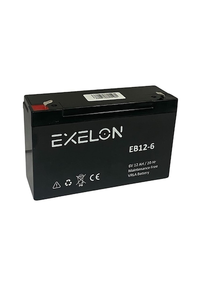 Exelon 6v 12 Ah Akü Kuru Tip 151 51 100 1.65 Kg Vrla Battery