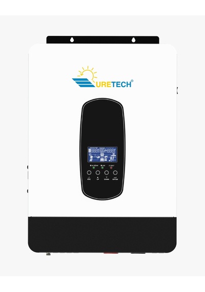 Uretech 4.2KVA 3.8kW 3800 W 4.2kw 24Vdc-220Vac Tam Sinüs Akıllı H.V. 100A Mppt İnverter