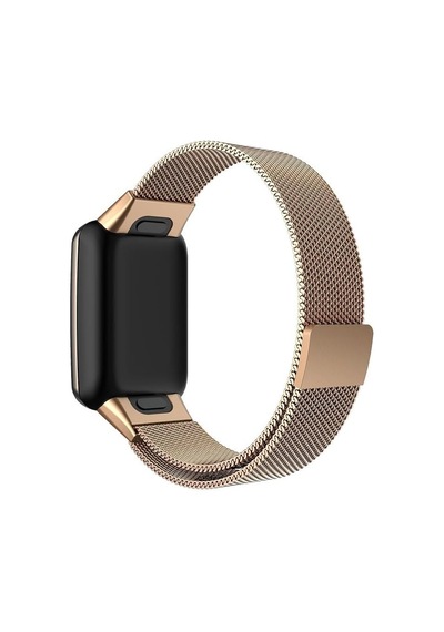 Xiaomi Mi Band 7 Pro İle Uyumlu Mıknatıslı Metal Örgü Milanese Kayış, Paslanmaz Çelik, Rose Gold, Krd-01-mi-band-7-pro-rosegold