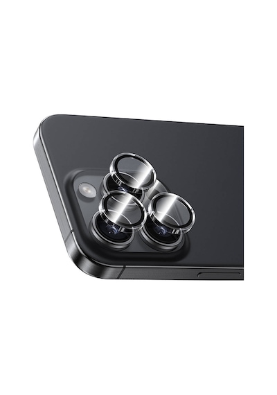 Apple Uyumlu   iPhone 16 Pro Max Benks Ar Glass Warrior Transparan Premium Cam Kamera Lens Koruyucu Şeffaf