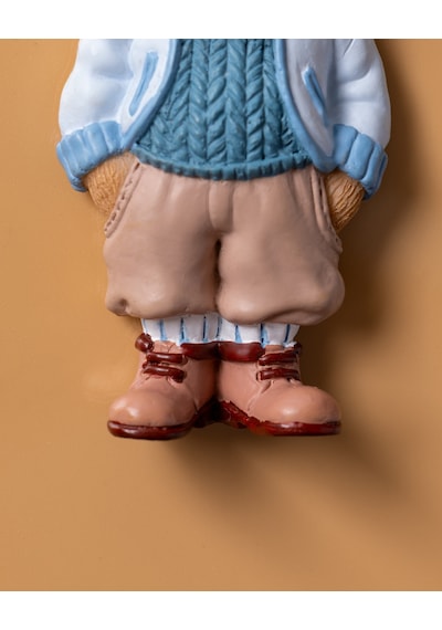 Madame Coco Voir Bear Magnet - Bej/mavi - 4x8 Cm 8684427186961 Ekru