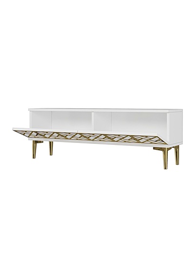 Tsa1238bg Arex Tv Sehpası Beyaz-gold 120cm