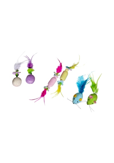 Cosmotex 4016598470497 Karlıe Kedi Otlu Peluş Oyuncağı 10 Cm