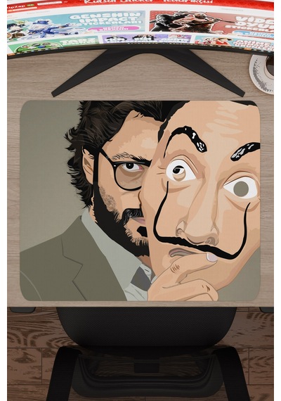 La Casa De Papel-profesör V2 48x40 Xl Gaming Kauçuk Kaymaz Taban Mouse Pad Fare Altlığı