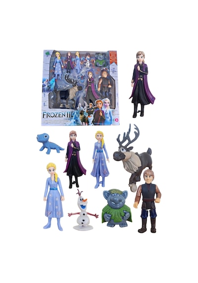 Karlar Ülkesi Figür Oyuncak Seti Elsa Anna Olaf Kristoff Bulda Sven Bruni Geyikli Model