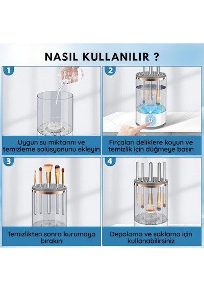 Bienvenue Elektrikli Makyaj Fırçası Temizleme Makinesi