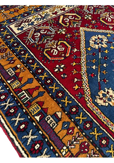El Dokuma Sıfır Yahyalı Halısı 122x230 Kök Boya %100 Yün Halı Renkli