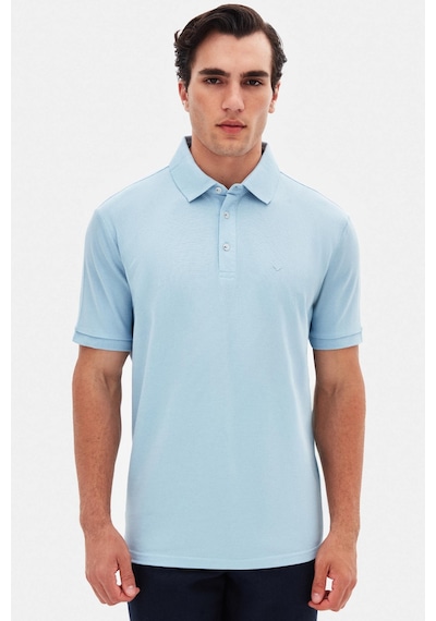 D's Damat Ds Damat Regular Fit Açık Mavi Pike Dokulu T-shirt 4hc146551001m 603922