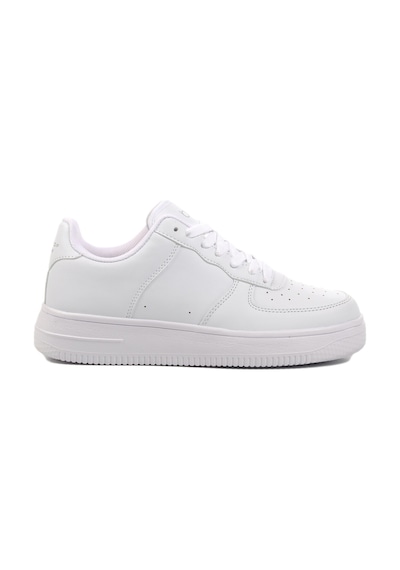 Beyaz Bağcıklı Unisex Spor Ayakkabı 042 G Beyaz-beyaz Beyaz