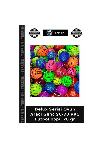 Delux Serisi Oyun Aracı Genç Sc-70 Pvc Futbol Topu 70 Gr Çok Renkli