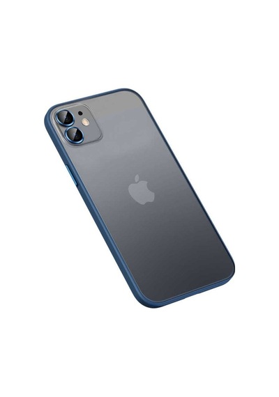 Apple Uyumlu iPhone 12 Kılıf Zore Retro Kapak Lacivert