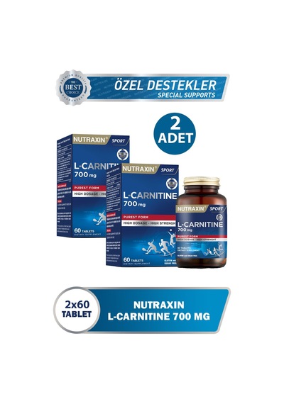 Nutraxin L-carnitine 60 Kapsül 2 Adet