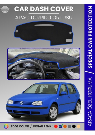 Volkswagen Golf 4 1997-2003 Torpido Örtüsü Ön Göğüs Koruma Tam Uyum Uv Koruma - 830 Stiloto