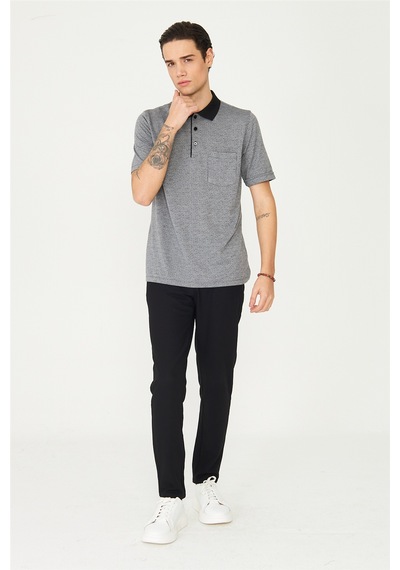 Siyah Polo Yaka T-Shirt