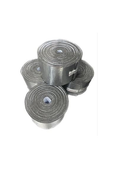Kauçuk Bant Oto Ses Yalıtımı 6mm Alüminyum Folyolu 20 Cm X 10 Met
