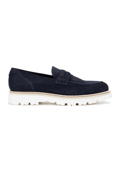 Franceschetti Erkek Hakiki Deri Mavi Loafer Ayakkabı 981 0128035 Erk Ayk Y24 Blu