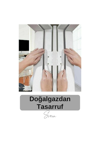 1. Sınıf Gri Kapı Pencere Soğuk Toz Geçirmez İzolasyon Fitili Yapışkanlı Isı Yalıtım 2x3 6 Mt Diğer