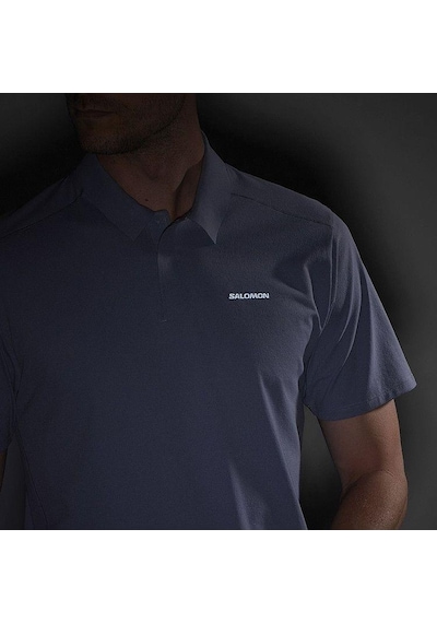 Salomon Lc2439500 Trackline Polo M Erkek Polo Tişört Mavi
