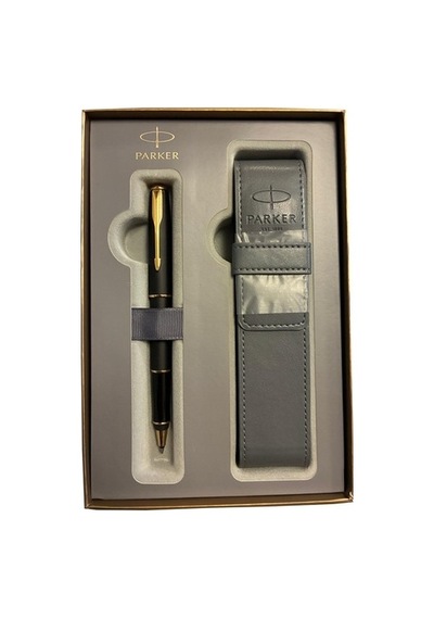 Parker Hediye Seti Sonnet Mat Siyah Roller Kalem + Kılıf Çok Renkli
