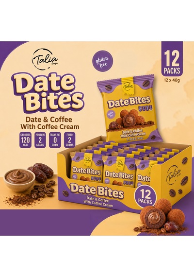 Talia Hurma Topu Kahve Kaplı Ve Kahve Kremalı 12'li Kutu 12x40g
