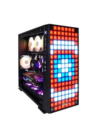 Quantum Gaming Vegas 7 Argb Fan Adreslenebilir Rgb Ön Panel Siyah Mid Tower Power Gaming Kasa