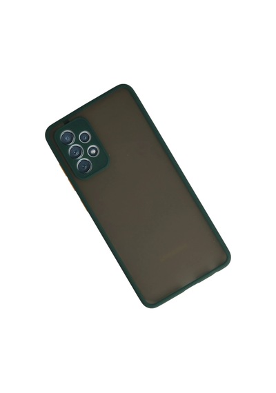 Ilkeshop Newface Samsung Galaxy Uyumlu A72 Kılıf Montreal Silikon Kapak - Koyu Yeşil