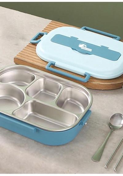Urban Badger 304 Paslanmaz Çelik Mavi Lunchbox 1000 Ml Ve 1 Adet Çelik Kaşık, Dayanıklı Kamp Ekipmanları, Kamp Ak Çok Renkli Urban Badger 304 Paslanmaz Çelik Mavi Lunchbox 1000 Ml Ve 1 Adet Çelik Kaşık, Dayanıklı Kamp Ekipmanları, Kamp Ak Çok Renkli