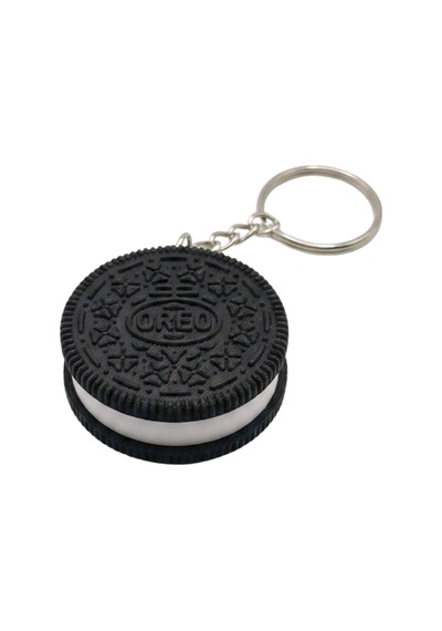 Oreo Bisküvi Tasarımlı 3d Baskı Anahtarlık - Eğlenceli Çanta Ve Anahtar Aksesuarı